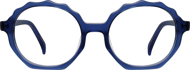 Blue Kids' Round Glasses