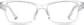 Front view of Kids' Rectangle Glasses 4455623 in Clear thumbnail