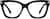 Front view of Cat-Eye Glasses 4456021 in Black thumbnail