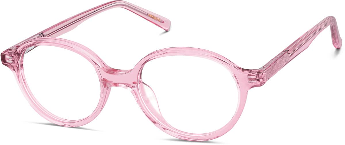 Angle view of Kids' Round Glasses 4456619 in Pink