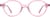 Front view of Kids' Round Glasses 4456619 in Pink thumbnail