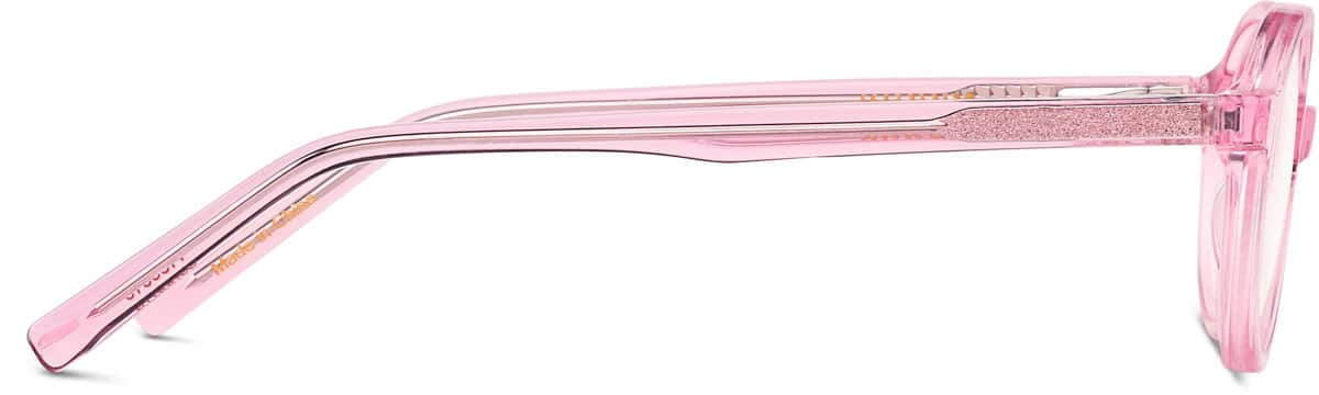 Side view of Kids' Round Glasses 4456619 in Pink