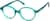 Angle view of Kids' Round Glasses 4456624 in Green thumbnail