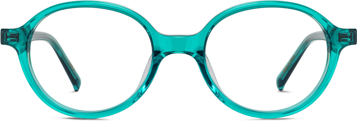 Green Kids' Round Glasses