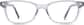 Front view of Kids' Rectangle Glasses 4456723 in Clear thumbnail