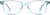 Front view of Kids' Rectangle Glasses 4456724 in Aqua thumbnail