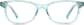 Front view of Kids' Rectangle Glasses 4456724 in Aqua thumbnail