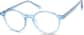 Angle view of Kids' Round Glasses 4456816 in Blue thumbnail