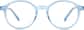 Front view of Kids' Round Glasses 4456816 in Blue thumbnail