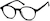 Angle view of Kids' Round Glasses 4456821 in Black thumbnail