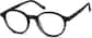 Angle view of Kids' Round Glasses 4456821 in Black thumbnail