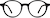 Front view of Kids' Round Glasses 4456821 in Black thumbnail