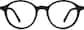 Front view of Kids' Round Glasses 4456821 in Black thumbnail