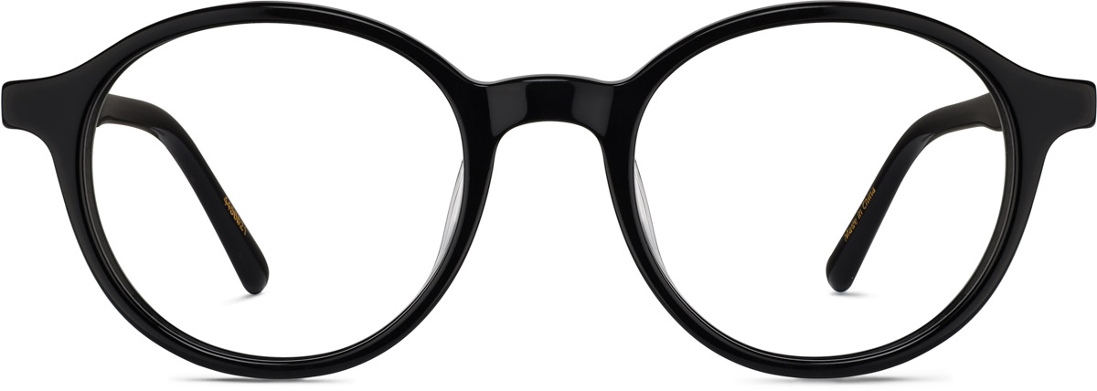 Black Kids' Round Glasses