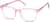 Angle view of Kids' Square Glasses 4456919 in Pink thumbnail