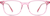 Front view of Kids' Square Glasses 4456919 in Pink thumbnail