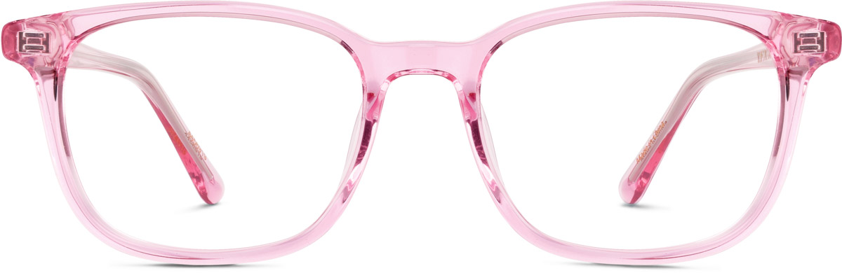 Pink Kids' Square Glasses