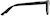 Side view of Kids' Square Glasses 4456921 in Black thumbnail