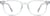 Front view of Kids' Square Glasses 4456923 in Clear thumbnail