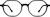 Front view of Kids' Geometric Glasses 4457021 in Black thumbnail