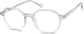 Angle view of Kids' Geometric Glasses 4457023 in Clear thumbnail