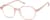 Angle view of Kids' Geometric Glasses 4457033 in Pink thumbnail