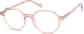 Angle view of Kids' Geometric Glasses 4457033 in Pink thumbnail