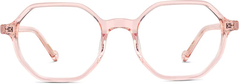 Pink Kids' Geometric Glasses