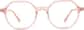Front view of Kids' Geometric Glasses 4457033 in Pink thumbnail