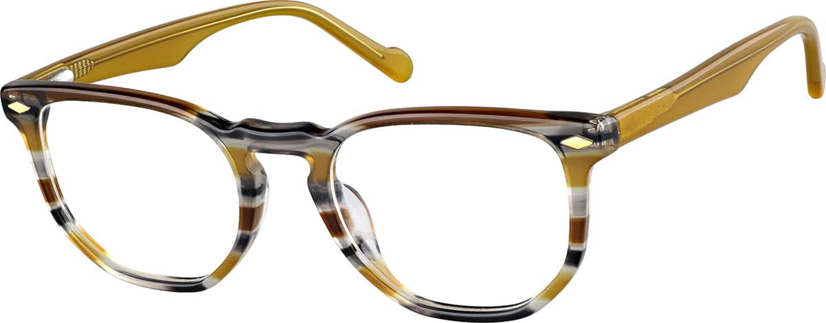 Angle view of Geometric Glasses 4457239 in Pattern