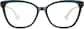 Front view of Premium Cat-Eye Glasses 4457724 in Aqua thumbnail