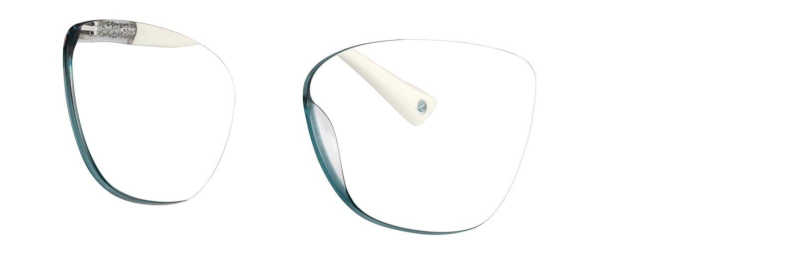 Aqua Premium Cat-Eye Glasses #4457724 | Zenni Optical