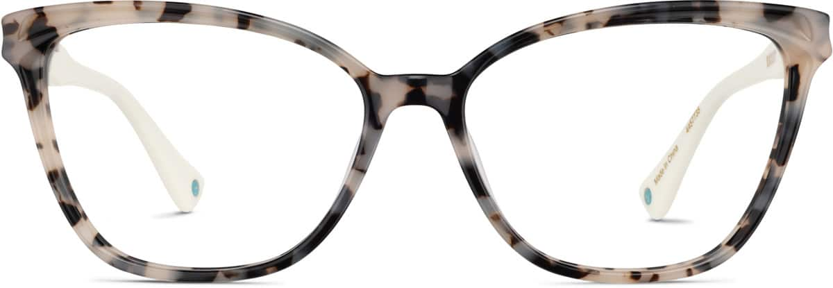 Front view of Premium Cat-Eye Glasses 4457735 in Ivory Tortoiseshell