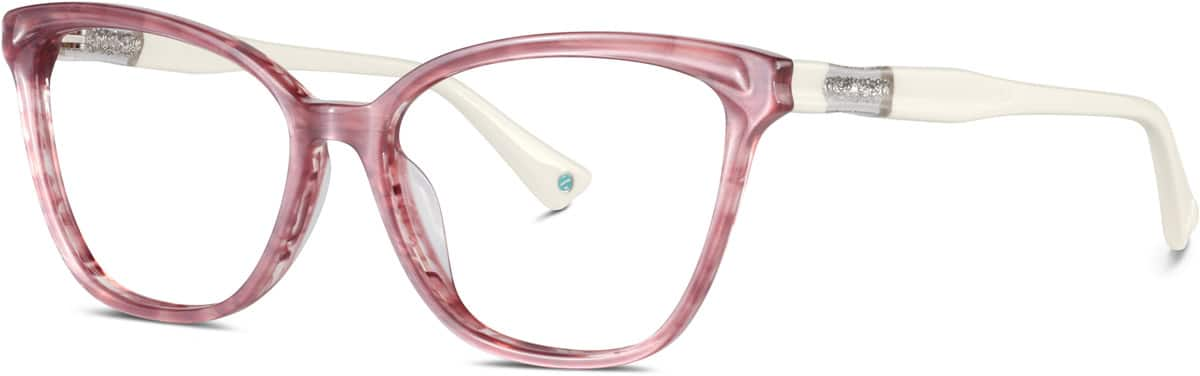 Angle view of Premium Cat-Eye Glasses 4457739 in Pink