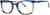 Angle view of Premium Geometric Glasses 4458039 in Blue/Tortoiseshell thumbnail