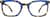 Front view of Premium Geometric Glasses 4458039 in Blue/Tortoiseshell thumbnail