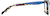 Side view of Premium Geometric Glasses 4458039 in Blue/Tortoiseshell thumbnail