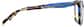 Side view of Premium Geometric Glasses 4458039 in Blue/Tortoiseshell thumbnail