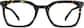 Front view of Premium Geometric Glasses 4458049 in Tortoiseshell thumbnail