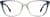 Front view of Premium Cat-Eye Glasses 4458216 in Clear/Blue thumbnail