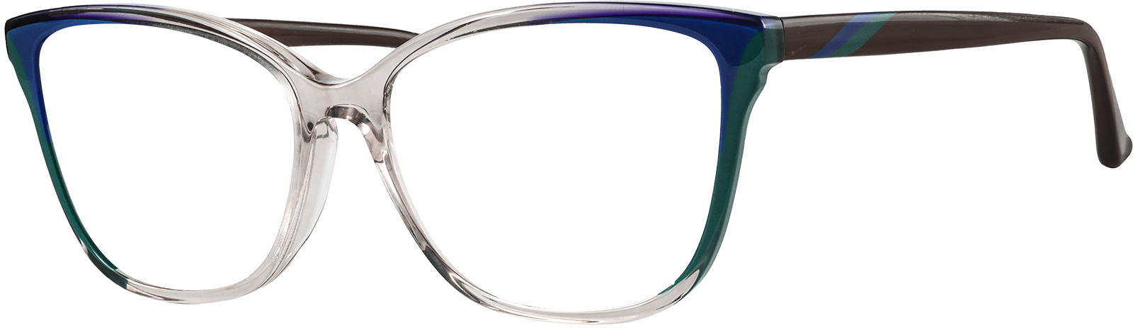 Clear/Pink Premium Cat-Eye Glasses #4458219 | Zenni Optical