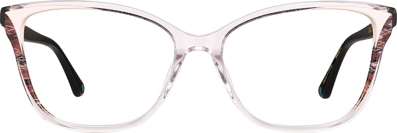 Clear/Pink Premium Cat-Eye Glasses