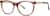 Angle view of Premium Oval Glasses 4458315 in Brown thumbnail