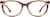 Front view of Premium Oval Glasses 4458315 in Brown thumbnail