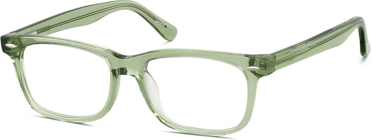 Angle view of Tamalpais Eyeglasses 445924 in Green