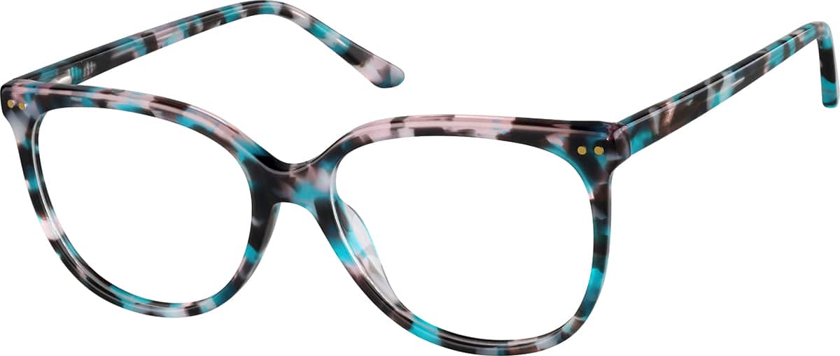 Blue Square Glasses #4459939 | Zenni Optical