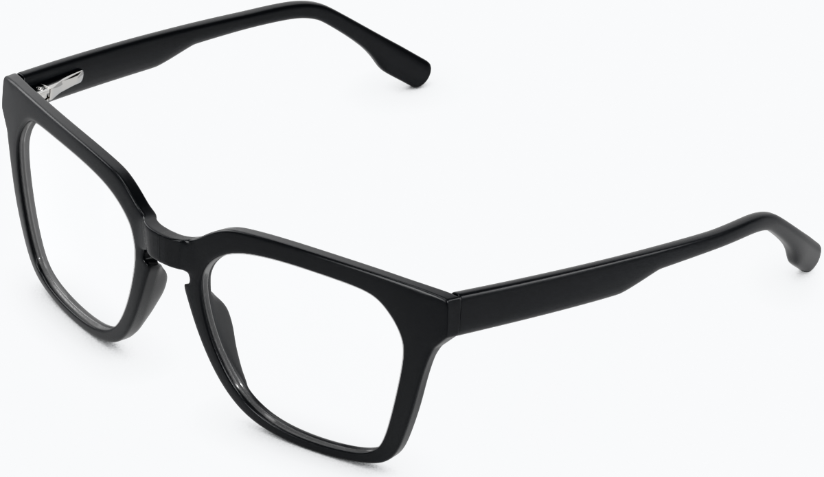 Angle view of Square Glasses 4460121 in Black thumbnail