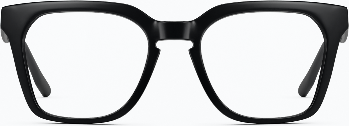 Front view of Square Glasses 4460121 in Black thumbnail