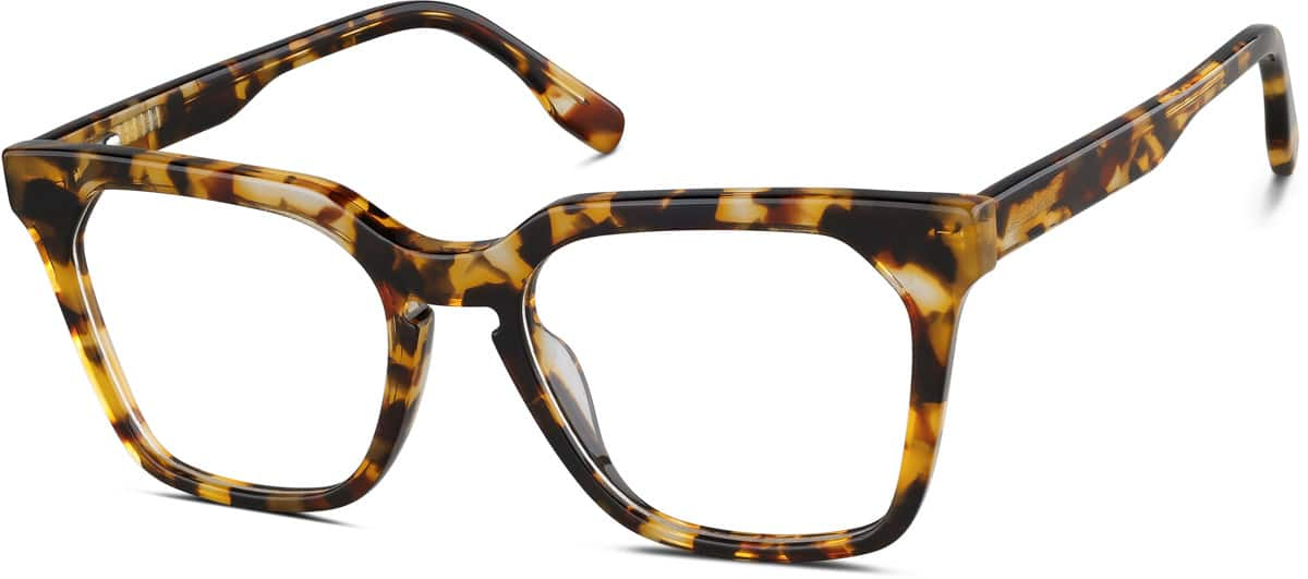 Angle view of Square Glasses 4460125 in Tortoiseshell