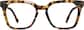Front view of Square Glasses 4460125 in Tortoiseshell thumbnail